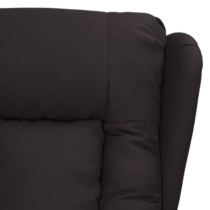 Fauteuil électrique de massage Noir Similicuir – Image 4