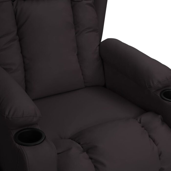 Fauteuil électrique de massage Noir Similicuir – Image 5