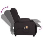 Fauteuil électrique de massage Noir Similicuir – Image 6