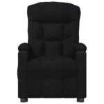Fauteuil inclinable électrique Noir Tissu – Image 2
