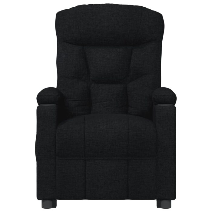 Fauteuil inclinable électrique Noir Tissu – Image 2