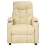 Fauteuil électrique de massage Crème Tissu – Image 2