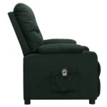 Fauteuil inclinable électrique Vert foncé Tissu – Image 3