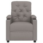 Fauteuil inclinable électrique Taupe Tissu – Image 2
