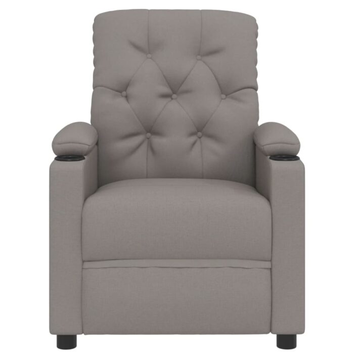 Fauteuil inclinable électrique Taupe Tissu – Image 2