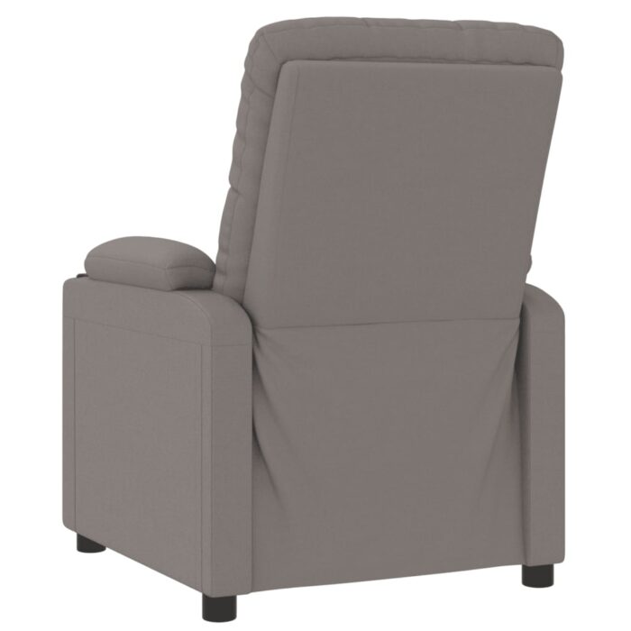Fauteuil inclinable électrique Taupe Tissu – Image 4