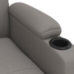 Fauteuil inclinable électrique Taupe Tissu – Image 6