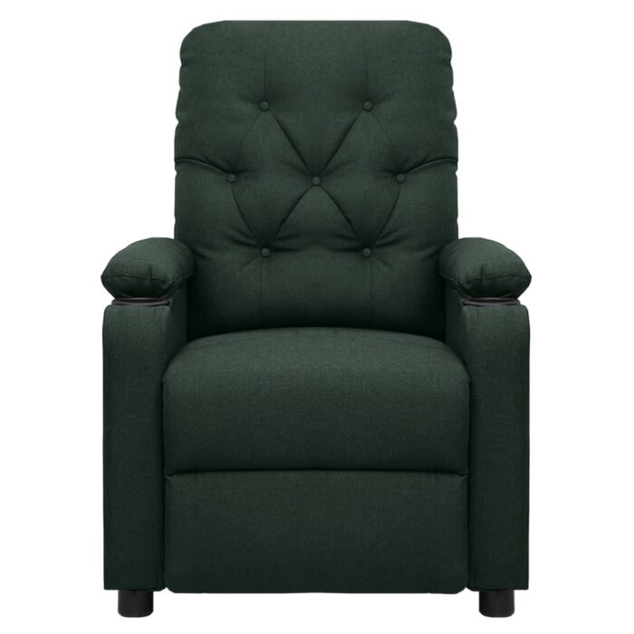Fauteuil électrique de massage Vert foncé Tissu – Image 2