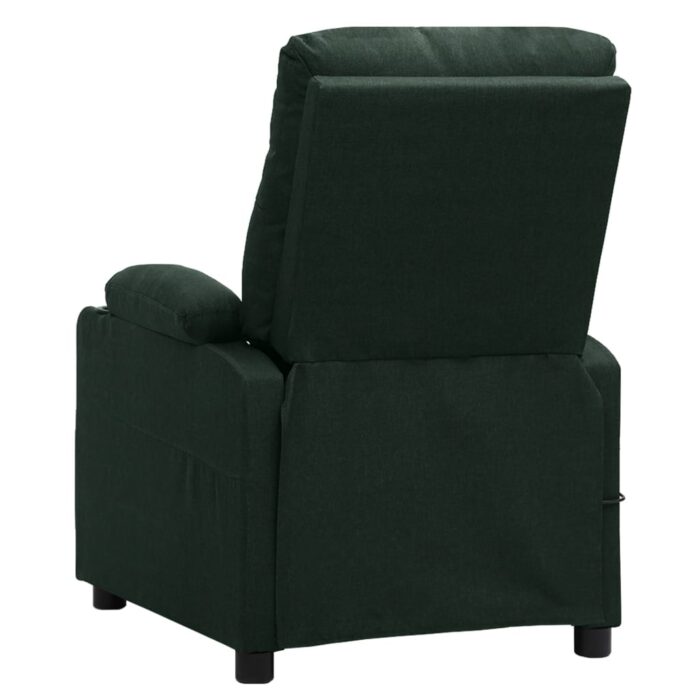 Fauteuil électrique de massage Vert foncé Tissu – Image 4