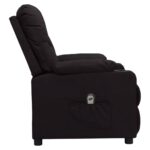 Fauteuil inclinable électrique Noir Similicuir – Image 3