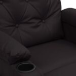 Fauteuil inclinable électrique Noir Similicuir – Image 6