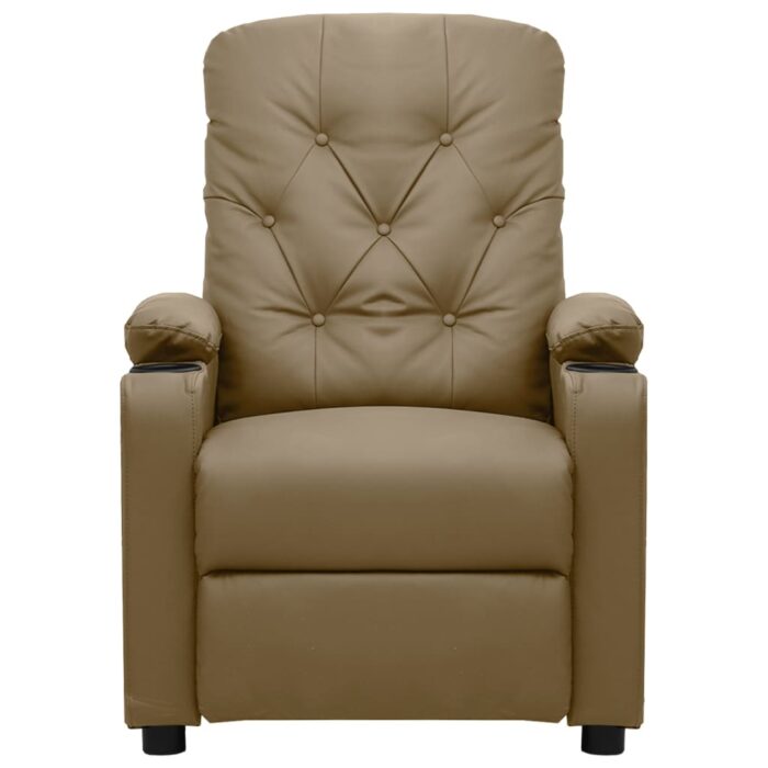 Fauteuil inclinable électrique Cappuccino Similicuir – Image 2