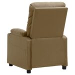 Fauteuil inclinable électrique Cappuccino Similicuir – Image 4