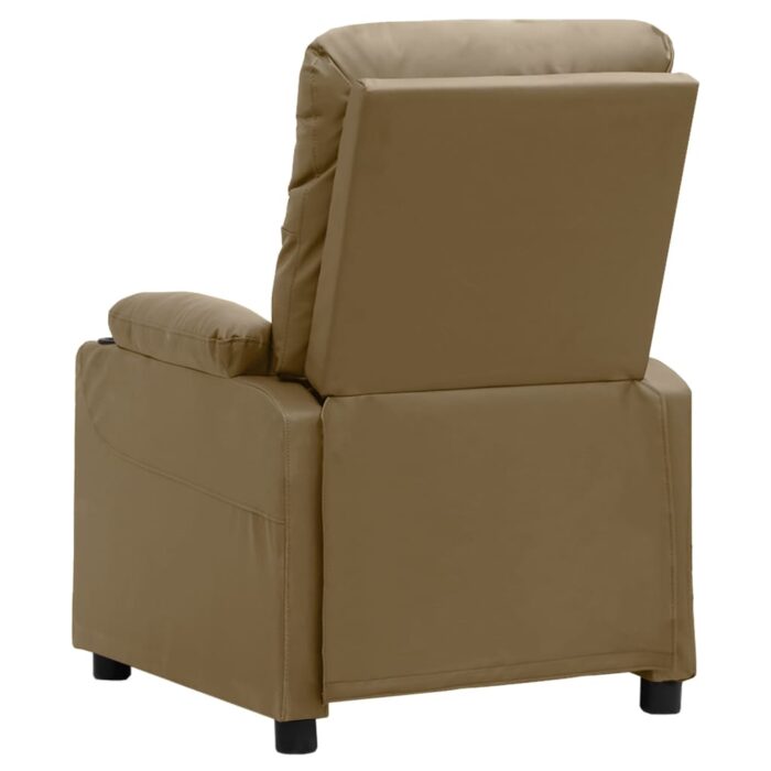 Fauteuil inclinable électrique Cappuccino Similicuir – Image 4