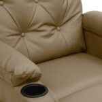 Fauteuil inclinable électrique Cappuccino Similicuir – Image 6