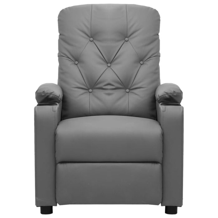 Fauteuil inclinable électrique Gris Similicuir – Image 2