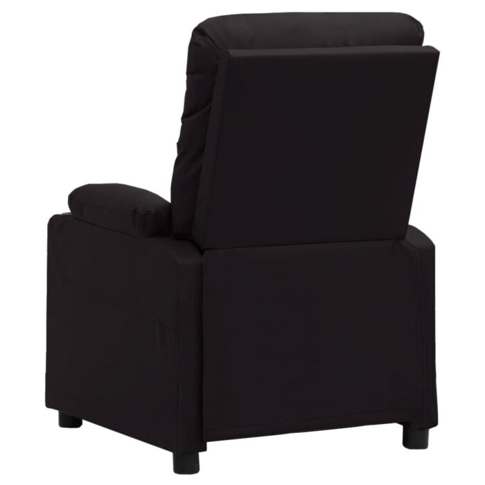 Fauteuil électrique de massage Noir Similicuir – Image 4