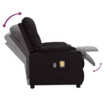 Fauteuil électrique de massage Noir Similicuir – Image 5