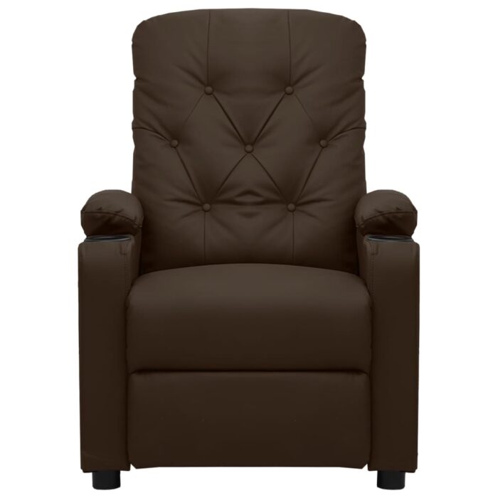 Fauteuil de massage électrique Marron Similicuir – Image 2