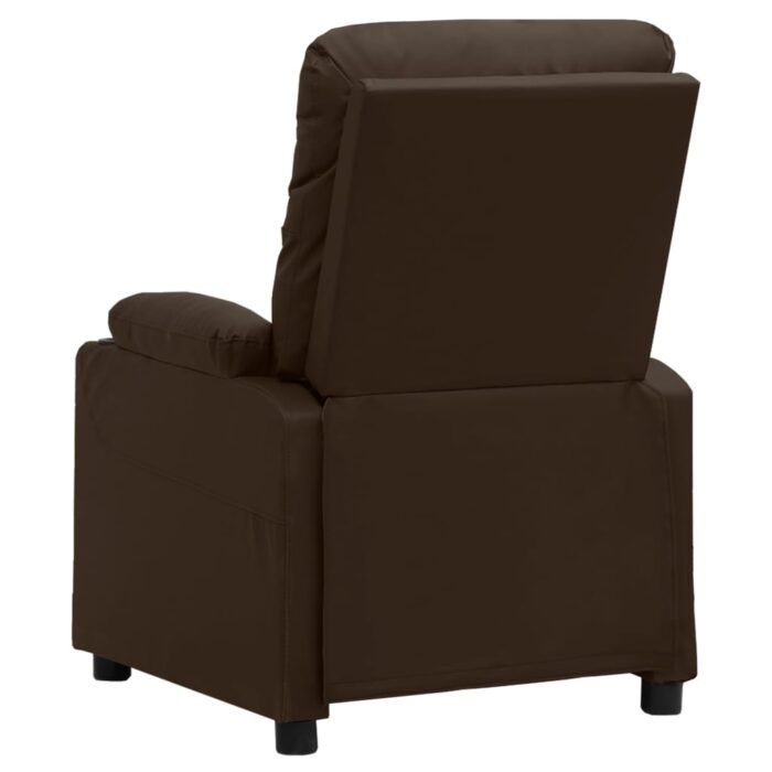 Fauteuil de massage électrique Marron Similicuir – Image 4
