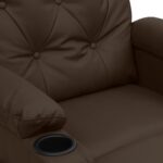 Fauteuil de massage électrique Marron Similicuir – Image 7