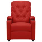 Fauteuil de massage électrique Rouge bordeaux Similicuir – Image 2