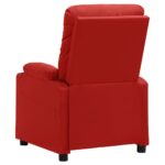 Fauteuil de massage électrique Rouge bordeaux Similicuir – Image 4