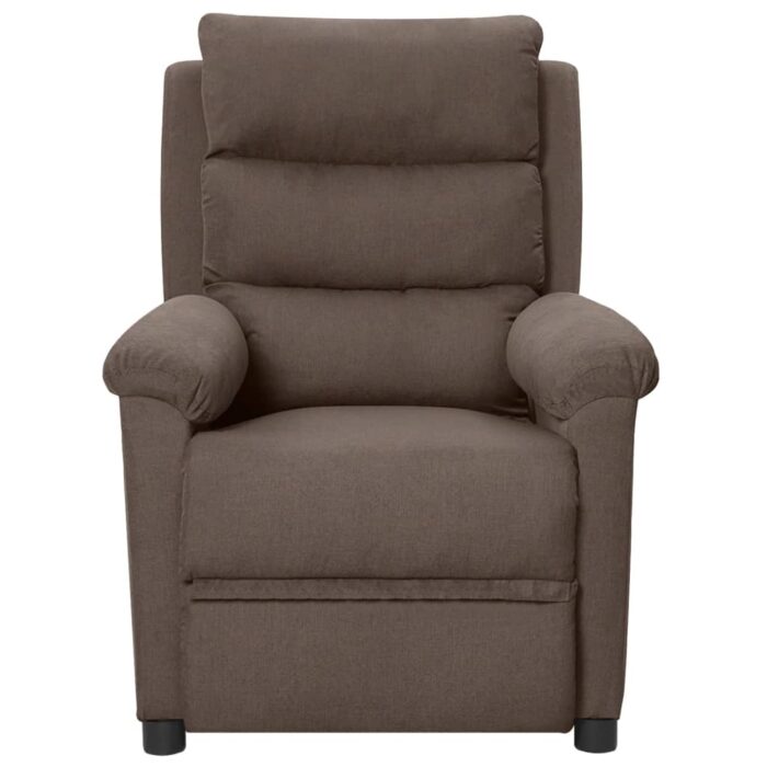 Fauteuil inclinable électrique Taupe Tissu – Image 2