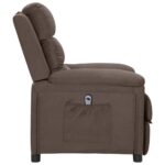 Fauteuil inclinable électrique Taupe Tissu – Image 3