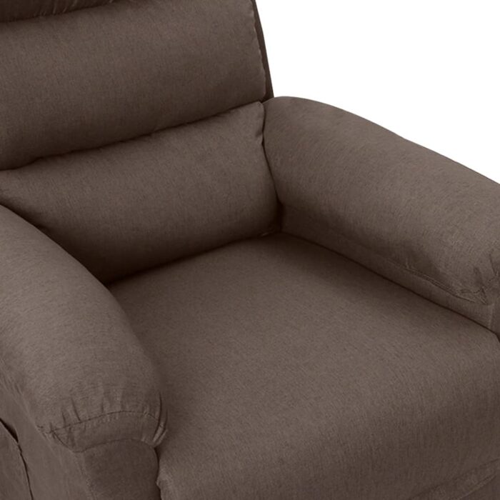 Fauteuil inclinable électrique Taupe Tissu – Image 7