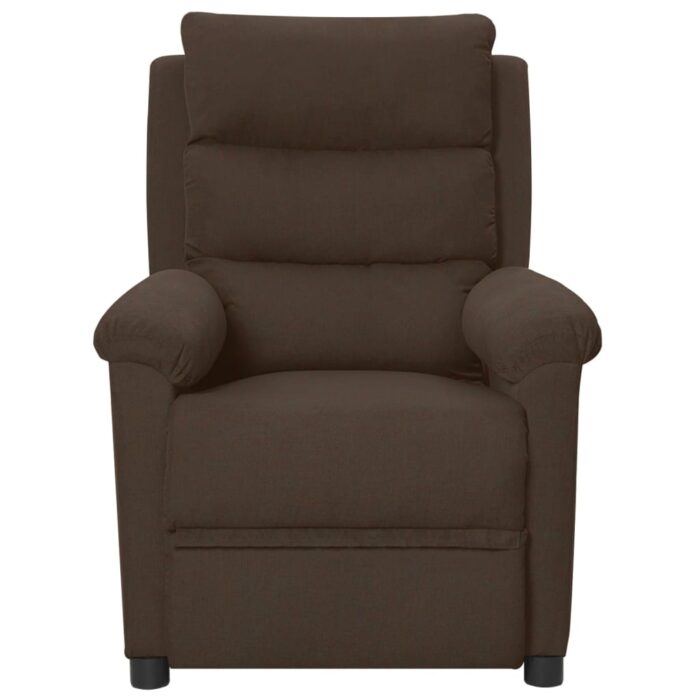 Fauteuil électrique de massage Marron foncé Tissu – Image 2