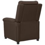 Fauteuil électrique de massage Marron foncé Tissu – Image 4