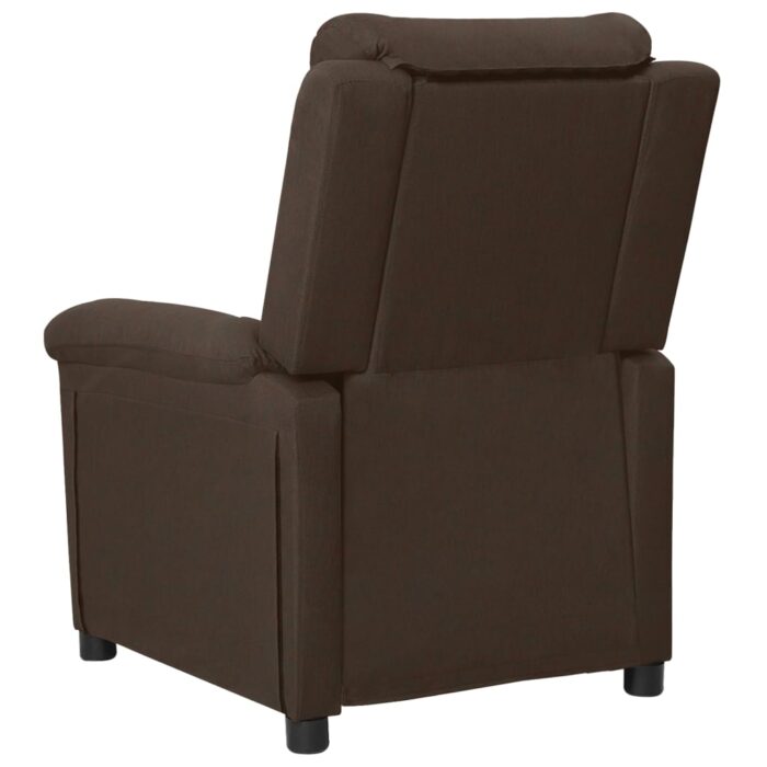 Fauteuil électrique de massage Marron foncé Tissu – Image 4