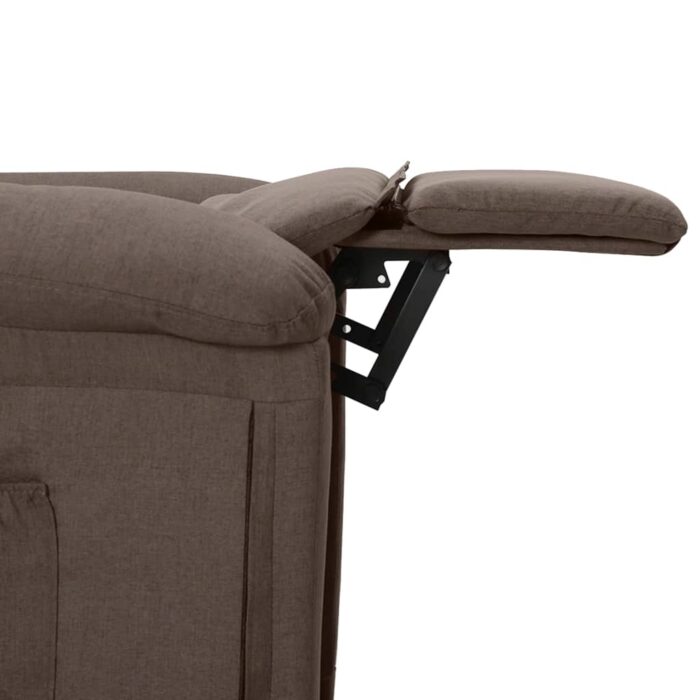 Fauteuil électrique de massage Taupe Tissu – Image 6