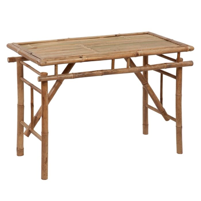 Table de jardin pliable 115x50x75 cm Bambou – Image 1