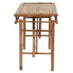 Table de jardin pliable 115x50x75 cm Bambou – Image 2