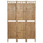 Cloison de séparation 3 panneaux Bambou 120x180 cm