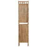 Cloison de séparation 4 panneaux Bambou 160x180 cm – Image 4