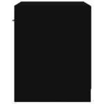 Tables de chevet 2 pcs avec tiroir Noir – Image 7