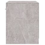 Tables de chevet 2 pcs avec tiroir Gris béton – Image 7