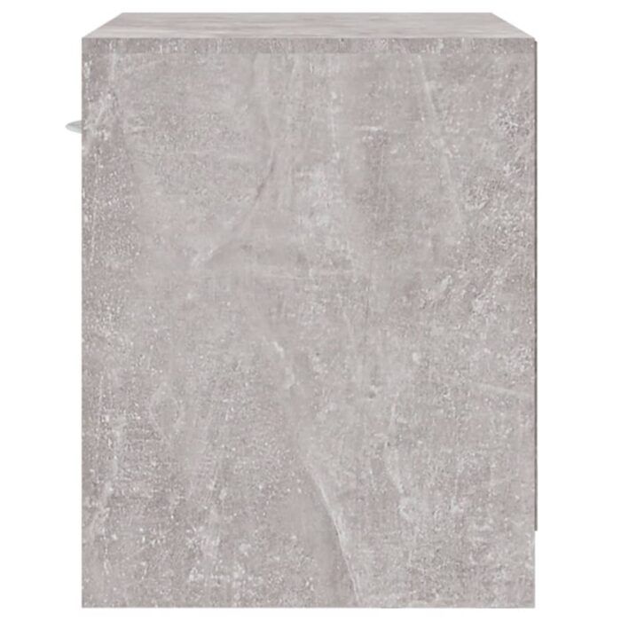 Tables de chevet 2 pcs avec tiroir Gris béton – Image 7