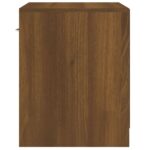 Tables de chevet 2 pcs avec tiroir Chêne marron – Image 7