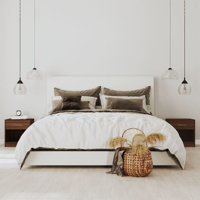 Tables de chevet 2 pcs avec tiroir Chêne marron – Image 1
