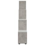 Bibliothèque escalier Gris béton 142 cm Bois d'ingénierie – Image 3