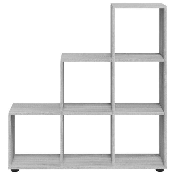 Bibliothèque escalier Sonoma gris 107 cm Bois d'ingénierie – Image 2