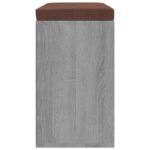 Banc à chaussures Sonoma gris 103x30x48 cm Bois d'ingénierie – Image 3