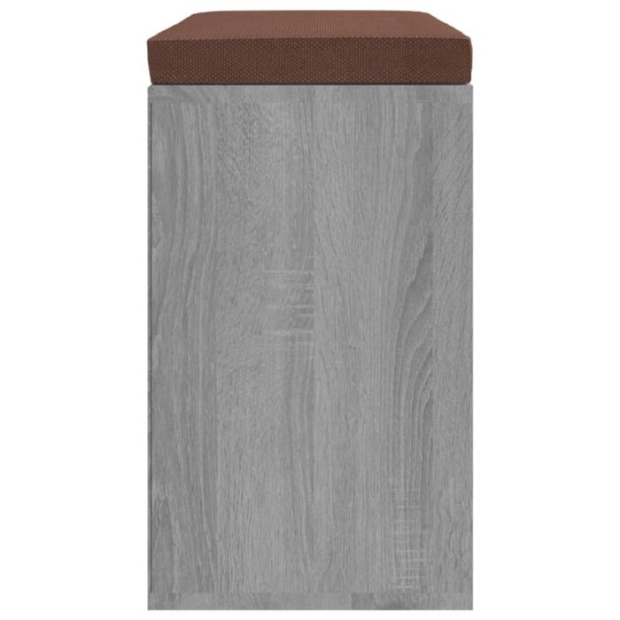 Banc à chaussures Sonoma gris 103x30x48 cm Bois d'ingénierie – Image 3