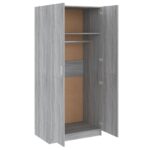 Garde-robe Sonoma gris 80x52x180 cm Bois d'ingénierie – Image 3