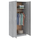 Garde-robe Sonoma gris 80x52x180 cm Bois d'ingénierie – Image 5