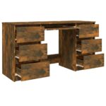 Bureau Chêne fumé 140x50x77 cm Bois d'ingénierie – Image 3
